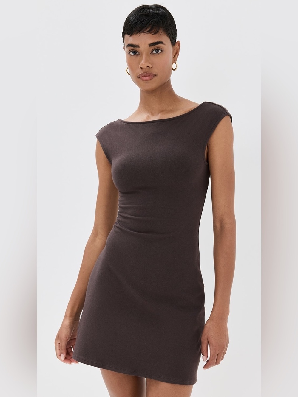 Reformation Brown Soleil Knit Dress, Large (fits small)